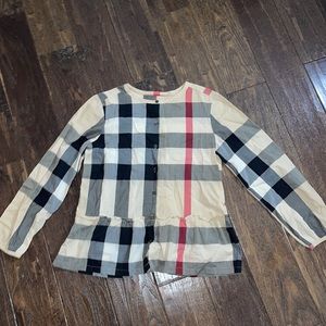button down authentic burberry children’s shirt
